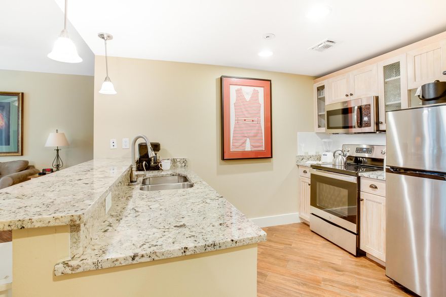 Located on the fourth floor of Pilot House, this condo offers a unique larger floor plan than most one bedrooms because of it's location. The condo features an open living area with nice angles, a spacious kitchen and wood look tile floors. Enjoy the Beauty of Wood floors with the Scratch-Resistant and Waterproof Benefits of tile. The fully enclosed den currently being utilized as a bunk room adds extra sleeping space for friends and family. Cook a five-star meal in the fully equipped kitchen and then enjoy it on the private balcony overlooking the amenities terrace and pool. The Master Bedroom has its own balcony entrance. The Master Bathroom features a walk in shower and separate tub. Enjoy peaceful living while being conveniently close to the shopping, dining, and night life hot spots. Pilot House owners have exclusive access to the lushly landscaped amenities terrace featuring a resort style pool, hot tub, fitness center, lawn, and lovely grilling area as well as to the the Founders Club, featuring a game room with pool table and bar and a balcony overlooking the events plaza

As an introduction to the Sandestin lifestyle, we invite our new owners to explore amenities that make Sandestin special. The listing brokerage and seller(s) are presenting the buyer(s) of this property with (2) 90-minute rounds of Tennis court time, a golf foursome at one of our three championship courses, and a round of golf for up to four (4) players at the unrivaled Burnt Pine Golf Club.

Sandestin Golf and Beach Resort is a major destination for all seasons and all ages, and has been named the #1 resort on Florida's Emerald Coast. This magical resort spanning over 2,000 acres is comprised of over 70 unique neighborhoods of condominiums, villas, town homes, and estates. The resort features miles of sandy white beaches and pristine bay front, four championship golf courses, a world-class tennis center with 15 courts, 4 resort swimming pools (and 15 private neighborhood pools), a 123-slip marina, a fully equipped and professionally staffed fitness center and spa, meeting spaces and The Village of Baytowne Wharf, a charming pedestrian village with events, shopping, dining, family entertainment and nightlife. For true golf cart community living, Grand Boulevard is just outside the resort gates and provides access to additional shopping, dining and entertainment, all without traveling on Hwy. 98. Come to Play, Stay for Life!