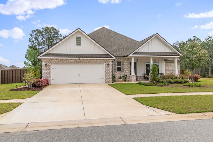 Private preserve lot + upgraded 5BR home in The Trails at Hammock Bay! Offering 2,890 sq ft, this thoughtfully designed plan features a rare layout with the primary suite + 3 bedrooms on the main level, along with a pocket office and formal dining room.Upstairs, you'll find a spacious media/game room and a private guest suite with full bath, ideal for visitors or multi-gen living. Enjoy peaceful, private backyard views from the screened porch and extended paver patio, perfect for morning coffee or entertaining, with a gas grill hookup already in place. The fully fenced yard with custom landscaping and upgraded irrigation adds both beautyand function. Interior upgrades include wood-look ceramic tile throughout the entire first floor, quartz countertops, a gas range, and a tankless gas water heater, along with updated lighting and fixtures and designer touches throughout. The primary suite features separate vanities and an oversized walk-in closet. Additional highlights include a Ninja-coated garage floor, gutters, and a solid wood front door.

Located in The Trails, residents of Hammock Bay enjoy resort-style amenities, recreational activities, and year-round community events.
Select furnishings and a wellness package, including a home gym and sauna, are available for purchase separately.