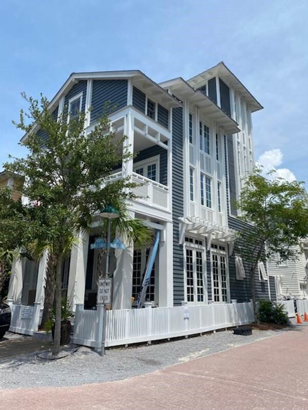 Fall in love with Seaside for the first time, or all over again, in this 4 bedroom, 4 1/2 bath classic coastal cottage. This elegant, yet oh so comfortable home will be the place of beach memories for years to come. The first floor is where all the action happens....then go upstairs when it's time for a good night's sleep in either of the two luxurious master bedrooms, or the well appointed guest room, all with beautiful en suites. Additional guests can enjoy the bunk room with it's own dedicated den and full bath. Architect Tom Christ outdid himself in this traditional yet modern beach home. The wood floors are salvaged antique and wonderfully accent the immaculate white marble kitchen counters. Included are high end appliances, Sub Zero refrigerator, Wolf gas range, and a