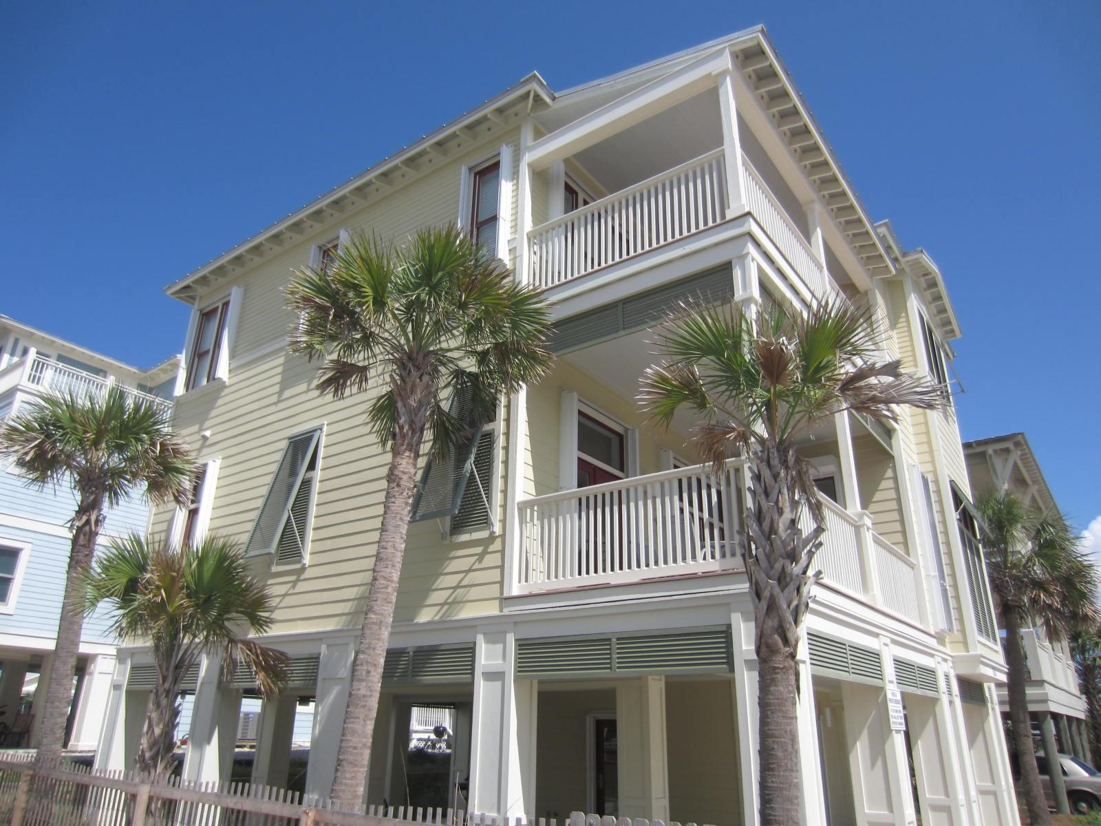 'Hawk's Perch' is an upscale, Gulf & Lake view Grayton Beach house on a 3rd row site just steps to the vast Grayton State Beach and Western Lake. Sold fully furnished, a strong rental generating $88,000 in gross rents in 2013. Professional design and dcor, interior features include hardwood oak floors, 10 & 11' ceilings, custom trim, cabinets and tile, and granite countertops throughout. There is a full size elevator. Expansive porches off Living/Dining Kitchen area-2nd floor and Master Bedroom/Additional Bedroom-3rd floor provide for dramatic, uninterrupted views of the Gulf, State dunes and Western Lake. Exterior is low maintenance Hardi-Board siding, roof is metal. All exterior doors and windows have Bahama Shutters or proper, rated hurricane shutters.