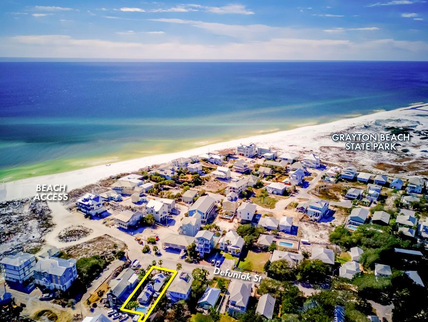 Quintessential Grayton Beach cottage located directly across from the most spectacular beach in the country in the beloved community of Grayton Beach, Florida!  No HOA!