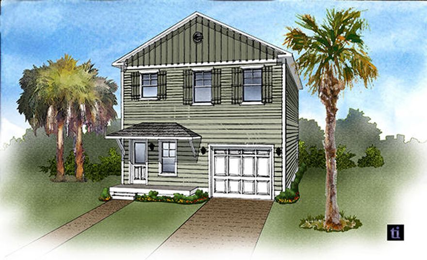 The Norfolk is a 1,741 sq. ft. two story D. R. Horton floor plan featuring 3 bedrooms, 2 -1/2 bathrooms, a one car garage and covered front porch and concrete back patio. As you enter the first floor entry the hall features a coat closet and half bath. As you walk down the hall to the open living room the kitchen features a pantry and the counter bar opens up to the dining area. On the second floor the master bedroom features a large walk in closet and the master bath features dual sinks, separate shower and garden tub and an extra storage closet. The hall also features a linen closet, laundry closet and the second and third bedrooms which share a separating second full bathroom featuring two sinks, built in shelving, linen closet, and a shower/tub combo.