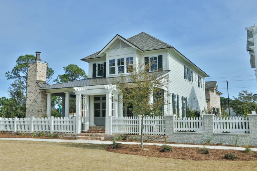 This beautiful custom built home is located on one of the best lots in Regatta Bay Preserve with views of the protected nature preserve and park.  This home was built as the Model home for the community with numerous upgrades including  a guest house above the garage with mini kitchen, bedroom, bathroom and living area, all Wolf appliances with 48 inch range and double oven, marble countertops, built in shelves, outdoor fireplace and summer kitchen with paver patio, third car garage, old reclaimed Chicago brick exterior, and so much more.