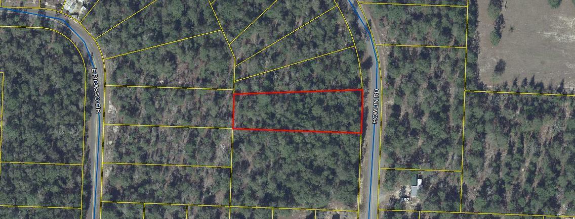 Nice lightly wooded lot. Mostly level. Good neighborhood. Mobile homes allowed. Larger than normal lot size for the subdivision. Close to town. 2 additional lots for sale next door.