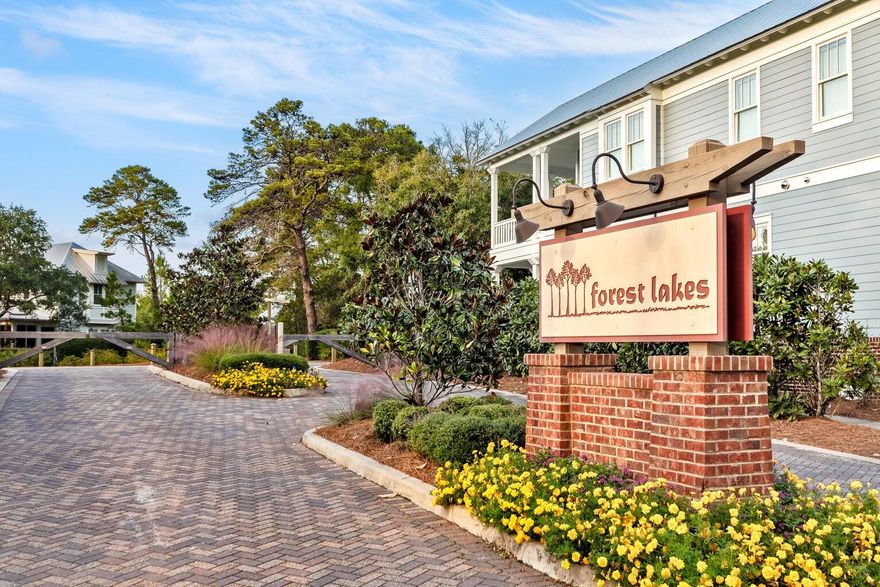 Come see the epitome of Floridian luxury at this immaculately maintained, meticulously designed 2493 Sq ft Residential Single-Family Home. Boasting four spacious bedrooms & five bathrooms, this dwelling is comfortably nestled in the inviting community of Forest Lakes on 30A in Santa Rosa Beach. Adorned with sophisticated hickory wood floors, the home marries modern elegance with a warm, welcoming aesthetic. The living spaces are generously appointed with fabulous furnishings, all of which are included in the sale. A large family-sized breakfast bar, gas appliances in a state-of-the-art kitchen, and a gorgeous dining room promote fine dining experiences. Embrace outdoor living with handsome screened-in porches and a huge front porch - perfect for savoring sunlit mornings and tranquil twilight evenings. An outdoor shower adds to the property's charm, along with the convenience of an attached garage plus additional driveway parking. Peace of mind is guaranteed, thanks to a robust security system. Revel in the beautifully-kept amenities of the community pool, park and biking areas while soaking up the picturesque lakes and walkover views. As a coveted vacation rental, this home has bookings firmly in place for the discerning investor. Experience the perfect blend of function, fun, and relaxation in this Floridian haven. Don't hesitate, step into your dream lifestyle today by scheduling a showing or contacting us for more information. We invite you to live the luxury coastal lifestyle that only 30A can offer!