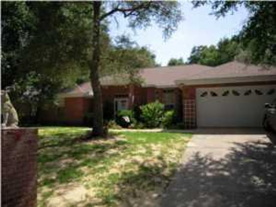 Spacious 3 bedroom 2 bath home in the gated community of Parkwood Estates is available July 1st for move in. This home even has a great location, a block away from Bluewater Elementary, close to grocery and boutique shopping, restaurants and just down the road from one entrance to the Mid-Bay Bridge connector which feeds into Destin or a short cut to the 7th Group Complex. Large foyer entrance opens to great room with fireplace. Roomy renovated kitchen with breakfast bar and eat in kitchen nook area. Flowing Floor plan with split bedrooms, check out the size of these bedrooms and each has a walk in closet. Master Suite offers large whirlpool tub and separate shower. Large screened porch overlooks fenced yard. Home is pet friendly subject to owner approval and no smoking in home