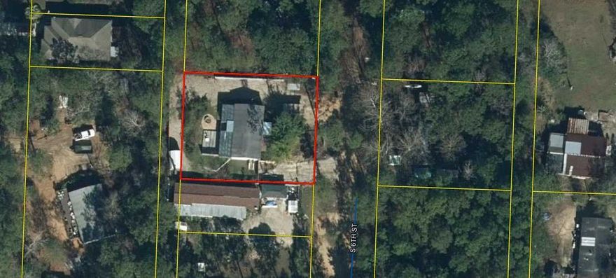 New roof installed April 2024. This property has a 1999 mobile home, that is placed across 2 lots 5 & 6.  Great lot to build a single-family home in South Walton. 10' x16' Weather king storage building. Very large deck and 2 car carport on property. New HVAC system installed 2021. Plenty of space to store your boat. Cessna landing park and boat launch is less than a mile away. 3 miles to the closest public beach access. The lot has all the utilities in place (Chelco electric, septic tank and well). New pump for the well installed last year. One street over and Chat Holley is on public water & sewer. Buyers must verify any and all information for themselves with Walton County and Regional Utilities for public water tap potential. Seller does not offer seller financing