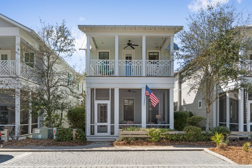 Stunning WaterColor home built by Huff Construction. This adorable beach cottage features 4 real bedrooms, 4.5 baths and a golf cart garage.  Other features include large living room, 2 porches, bunk room that sleeps 5 and kids space upstairs. Impressive rental history and even more impressive rent roll booked for 2022. Don't miss your chance to own in WaterColor!