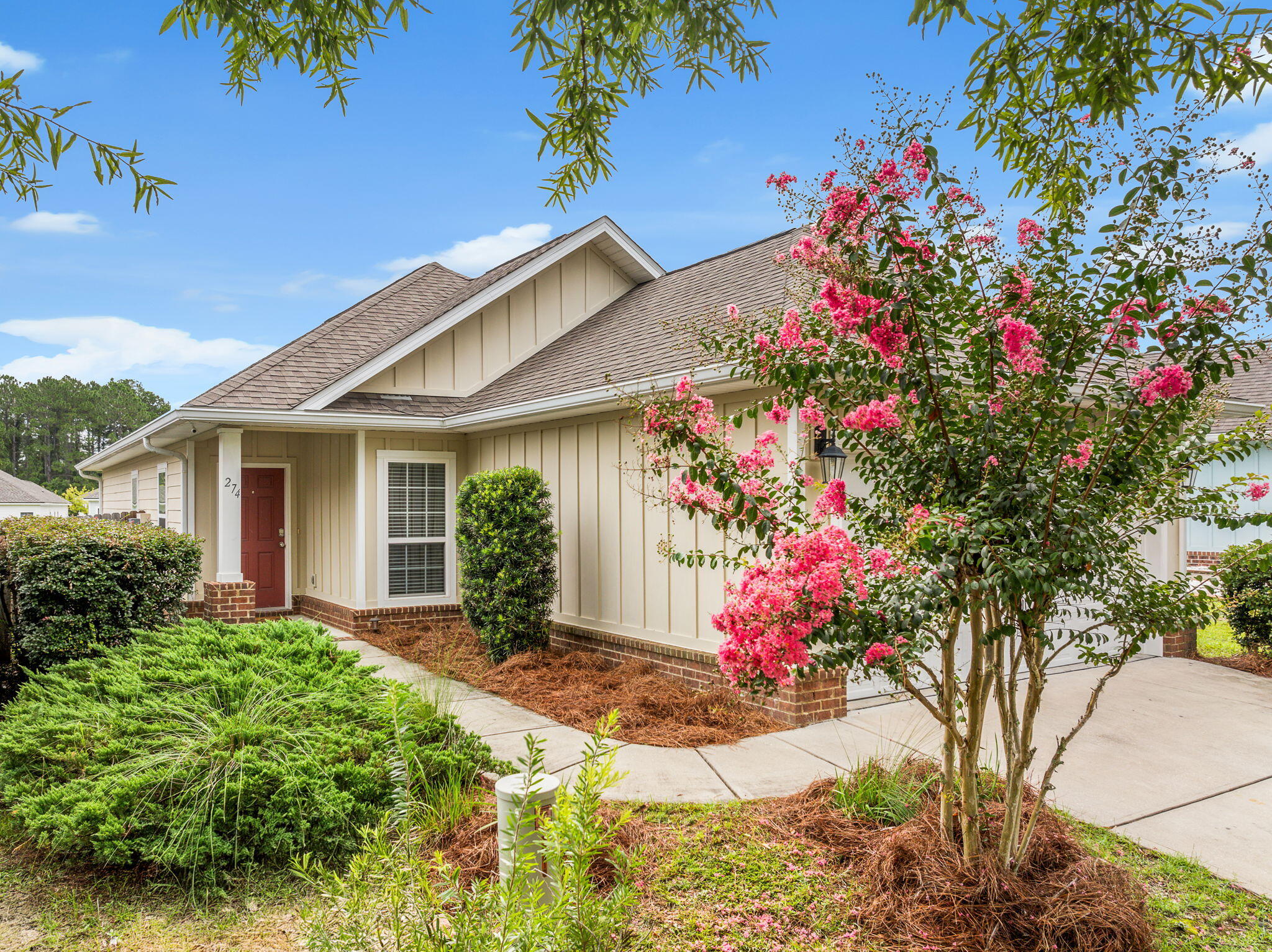 Welcome to LaGrange Landing, where Florida's lush greenery meets coastal living with a country flair. This charming 3-bedroom, 2-bathroom home is ideally located in the heart of Freeport. The kitchen and bathrooms are beautifully appointed with granite countertops and modern stainless steel appliances, perfect for everyday living and entertaining. Step outside to a fully fenced backyard. The neighborhood offers generous green spaces and common areas, including a peaceful dock overlooking a picturesque pond and access to Lafayette Creek for a touch of nature right inside your community. Residents also enjoy fantastic amenities such as a large community pool, a playground, and more all designed to make you feel right at home!