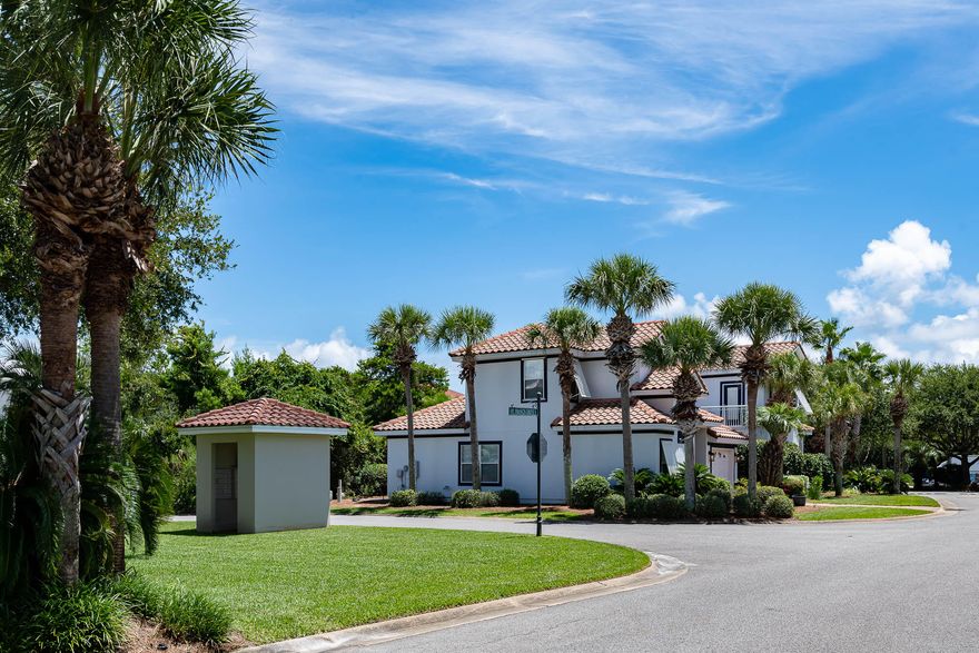 This exceptional rare offering of two homes is an excellent opportunity for any investor or home buyer. The homes on the compound can be rented together or separately, providing an advantage in the off season for more consistent income. Once you arrive at your beach homes you will have plenty of room for all your family and friends. ''Gust of Sun I'' has 3 bedrooms and 2 1/2 baths, while ''Gust of Sun II'' has 4 bedrooms and 3 baths. The homes share a gorgeous brick patio that can be lit up at night while enjoying a fire pit. Each home is elegantly decorated, completely furnished, fully equipped and turnkey. The quaint gated community of Emerald Waters Village offers 2 swimming pools with a path directly to the deeded beach, and the sugar white beaches are  less than 300 yards away.