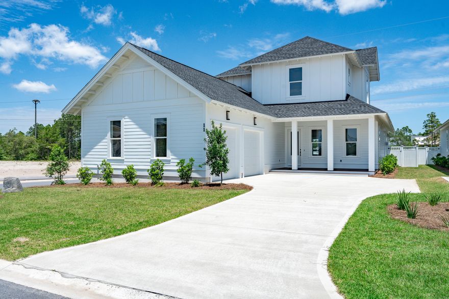 MOVE-IN READY!!! Welcoming our newest builder to the Watersound Origins community, Bowell Builders! Now building in the newly released Powell Landing East neighborhood, Boswell Builders is introducing a new spec home situated on a corner lot. **Seller offering $5,000 closing cost credit - ask WSO community sales specialist for details.  Welcome to the Morningside plan, a stunning 4 Bedroom home with a Study, 4 1/2 Bathrooms, a Storage room and 2-car Garage. This exquisite property offers a perfect blend of elegance and functionality, with two Bedrooms conveniently located on the main level.The 10 ft ceilings throughout complimented with 8 ft solid core raised panel doors create an open and airy feel, enhancing the overall splendor of the home. Upon entering through the Foyer and spacious Dining room area, you'll be greeted by an open-concept Kitchen boasting with 2 Pantries, plenty of cabinet space with additional upper cabinets reaching to the ceiling and cabinets under the island, providing ample storage space and a stainless-steel appliance package including a 36" gas range and vent hood. The seamless flow from the Kitchen to the Great room with a cozy gas fireplace, creates a warm and inviting atmosphere. Enjoy the ultimate audio experience with built-in speakers in the Great room and rear screened in porch.

Step outside and be amazed by the outdoor oasis this property offers. The outdoor kitchen is sure to impress with a 34-inch gas grill and vent hood perfectly situated on the screened in porch. A heated saltwater pool and spa await you, providing year-round enjoyment and relaxation. The pool area is beautifully surrounded by tile in a French pattern, featuring four different sizes, adding a touch of elegance to your outdoor space.


The home is also pre-wired for two cameras on the front and rear, ensuring your peace of mind and security. More impressive luxury features include pre-engineered wood flooring throughout, crown molding in first floor main living areas plus in primary bedroom and bathroom, quartz countertops throughout, tile in all bathrooms, under cabinet lighting, wood closet shelving throughout, including the pantry, plus more! 

The Watersound Origins community is one of South Walton's most coveted neighborhoods for its exceptional amenities, beautiful new homes, and prime location. Amenities include the Village Commons pool & fitness center, sports courts, miles of nature trails, dock access to Lake Powell, unlimited golf, and lots of green space for outdoor play. The all new Watersound Town Center brings a new level of excitement and convenience to the community with a Publix Super Market, Delicious restaurants, healthcare facilities, a weekly Farmers Market, and more right at the entrance to the neighborhood! 

*Pricing for inventory homes include lot premiums and may include optional upgrades. Added options/upgrades and pricing are subject to change.