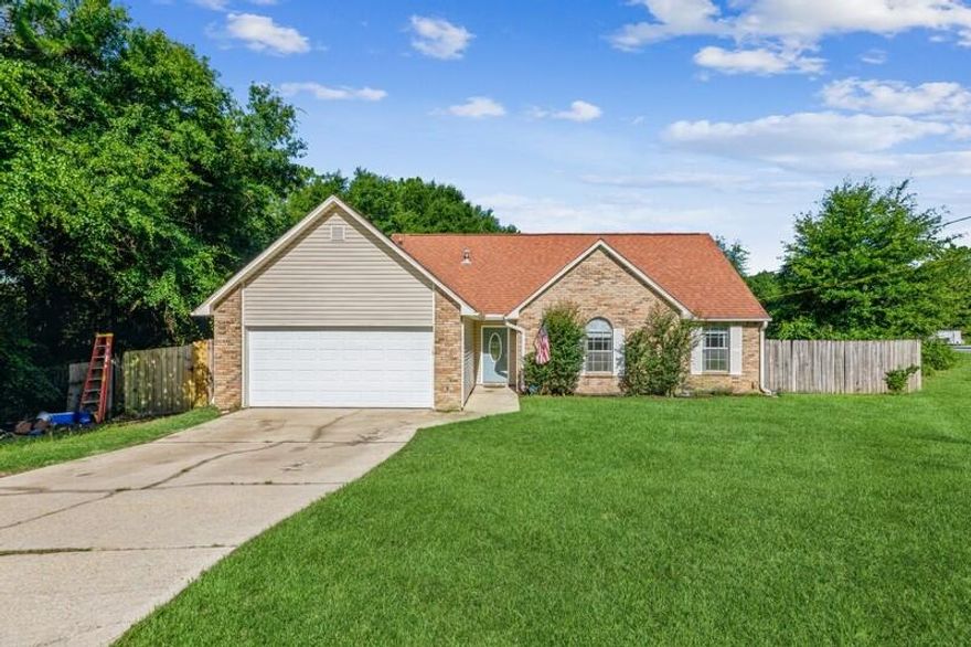 Put this charming almost 1-acre corner lot, 4-bedroom home on your ''must see'' list! This home is located in close proximity to military bases and south of 1-10. The living area has cathedral ceilings, an arched window in the dining area for natural light and a great open floor plan. BONUS - there is a second level loft that can be used for a 4th bedroom, office or bonus room. The kitchen has granite countertops and nice storage space. Slate tile flooring in kitchen and bathroom areas with laminate flooring/carpet in other areas. HVAC, Water Heater and Breakers are less than 2 years old. The back yard offers enormous space for your future pool or entertainment space. Yard Building sold ''AS IS''. Seller will replace roof with acceptable offer. Call us today to schedule your showing.