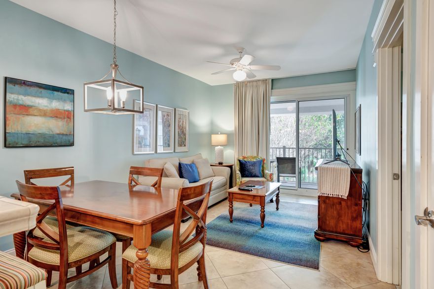 FULLY FURNISHED WITH ALL UTILITIES INCLUDED! This charming 1-bedroom condo is located on the 2nd floor of the Grand Sandestin and is available for a 6-month lease beginning mid-September. The balcony is the perfect spot to enjoy your morning coffee or your favorite evening cocktail. The Grand Sandestin offers a community pool, hot tub, on-site fitness center, and is just a short stroll from the Village of Baytowne Wharf which offers great restaurants, retail shops, and fun entertainment options. Come relax and enjoy the luxurious resort lifestyle!