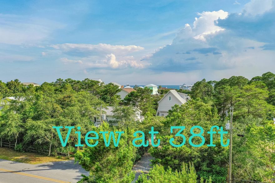 High Elevation Lot located in very desirable neighborhood on west end 30A steps from neighborhood beach accesses, restaurants, and shopping! 29 ft elevation will allow for 3rd floor gulf view. 5 foot side setbacks grandfathered in by county planning. Make an offer! NO HOA.