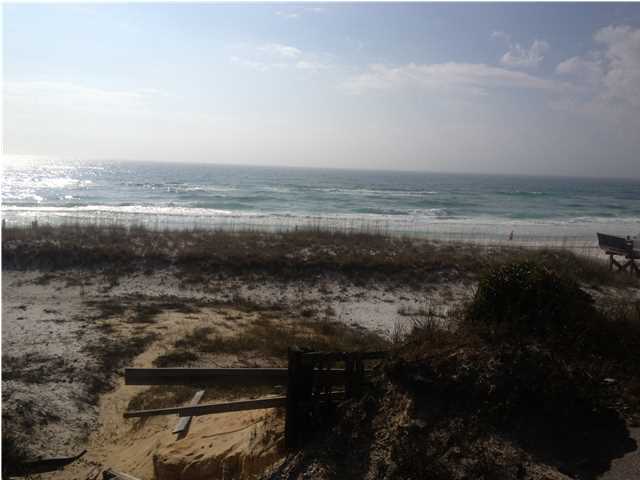 100' of Direct Gulf Frontage! Ideal location on scenic 98. One of the rare last pieces of true Gulf Front property on Scenic 98!! Zoning approved for 4 attached units.