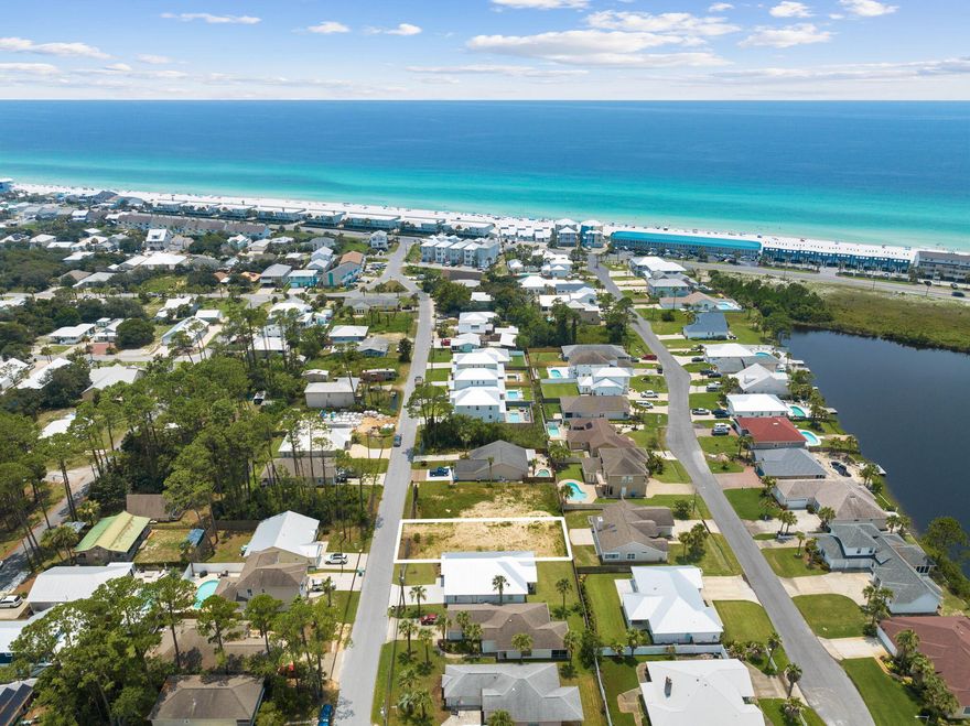NO HOA!! SHORT TERM RENTALS ARE ALLOWED!!  This .13 lot is located on the furthest end of Panama City Beach in Inlet Beach Heights.  This lot is about 3 miles to Highway 30A.  Are you looking to build your dream home or an investor looking to build a new rental house, then this is it!!  It's also only 0.2 miles to the public beach access!!