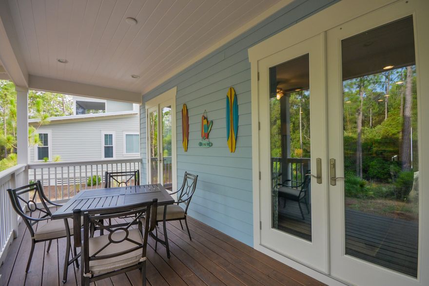 Larger family home in NatureWalk, set against our state forest, near WaterColor, Seaside, and the heart of 30A, this home boasts 3039 sq ft, 4 bed/4.5 baths, loft, 1 car garage and substantial owner's storage.The first level offers a butler's pantry pass through to a family dining room. The large kitchen and living area allows any family to gather together in the evenings for entertainment.Having been among the most successful rental homes in Naturewalk, the large bedrooms, multiple living areas, relaxing second floor porches and sleeping for a large vacationing multi generational family, at $70,000 annual gross rent, this home can continue as a vacation rental or become among the finer Naturewalk residential homes.