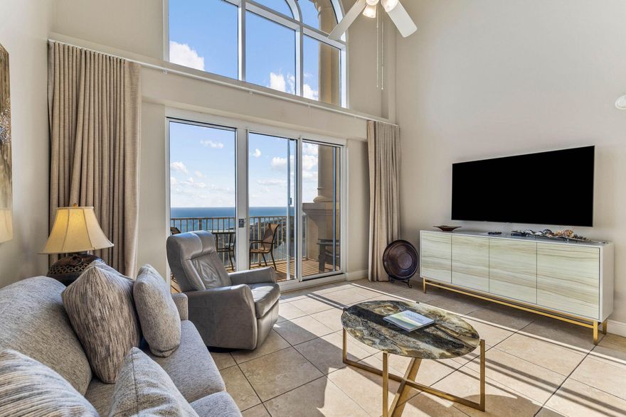 Experience breathtaking views of the Emerald Coast from this western facing penthouse unit in Ariel Dunes II.  Located in Seascape Resort, this condo offers an unbeatable location for the ultimate beach lifestyle.  Boasting two stories with a spiral staircase leading to the second level, this condo offers distinguishing features to the discerning buyer. There are 2 private balconies to choose from, including a rooftop balcony offering an exclusive ''bird's eye view''.  The area is extremely pedestrian friendly with lots of fun activities to choose from. Here you will find gulf-front restaurants, ice cream shops, arcade and laser tag, golfing, tennis, fitness, swimming pools, and of course DEEDED BEACH ACCESS in close proximity.  Miramar Beach offers beachfront dining and premier shopping. LOCATION, LOCATION, LOCATION.  FULLY FURNISHED with washer and dryer. Known as one of Walton County's tallest buildings, Ariel Dunes II has everything you could want and more.  Buyer to verify all data and information provided herein before submitting an offer. See agent notes!