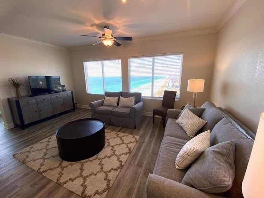 RARITY on the TIDEWATER MARKET~ 2/2 END, WEST FACING UNIT! ROI Jackpot - almost $43K Gross in 2020!! It's a RENTAL Machine!! This unit comes with a deeded Owner's Storage Unit! Newly Painted, w/ some new furnishings & in EXCELLENT condition! It is being sold Turn-Key! Beach Service for you & your guests is also available. Enjoy the full West Coastal View w/180-degree Sunset Views to die for from your floor-to-ceiling double door balcony as well as the 2 large double windows from your open living areas! Dishwasher, Washer & Dryer were replaced in late 2018.Tidewater is a Luxury resort in the West PCB area!  Awesome location in under 1 mile to Pier Park featuring the pier, shopping, restaurants, movies, and entertainment venues!