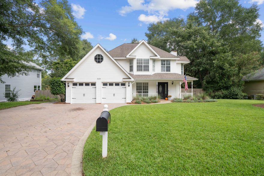 *2.25% FIXED VA ASSUMABLE RATE!* Seller's mortgage is only $2,236.45/month! WOW!! This home is *THE ONE* you've been waiting & searching for! It's nestled inside the prestigious & gated community of PARKWOOD ESTATES which is located within the desirable BLUEWATER BAY AREA of Niceville and just 20 minutes over the mid-bay bridge from the pristine beaches along the Gulf of America in Destin! This beautiful, picture perfect 4BR/2.5BA/1,905 SF home is ready for new owners to enjoy all that it has to offer! It displays the sweetest *Southern Charm* and features a BRAND NEW ROOF (February 2025), 2021 HVAC unit (gas furnace), a 2021 gas water heater, gas stove/oven, and a gas fireplace! There's no carpet in the home and only tile or hardwood flooring! The kitchen features granite countertops, stainless steel kitchen appliances, painted white cabinets, a pantry/laundry room, and a large eat-in nook area with French doors leading out onto the massive upper & lower wooden deck within the fully privacy fenced backyard that is perfect for outdoor entertainment! Around the corner from the tiled kitchen is a tiled half bathroom, a separate formal dining room with hardwood flooring, and a spacious living room with hardwood flooring, large windows looking out to the backyard, and built-in shelving on both sides of the gas fireplace.
*Upstairs:
Up the new hardwood stairwell, take notice to the new hardwood flooring throughout the hallway and 4 bedrooms. (No more carpet!) The first bedroom on the right is a double bedroom. It used to be 2 separate bedrooms and could easily be turned back into being 2 separate bedrooms. This double room includes 2 closets, 2 windows, and 2 ceiling fans. Both rooms were recently accented with board and batten installed as accent walls. Down and across the hall is another bedroom with a bay window providing ample natural light. Continue down the hall and on the right is a tiled full guest bathroom that was beautifully and completely remodeled in 2022. At the end of the hall is the spacious master bedroom that was recently enhanced with new board and batten as an accent wall. It includes 2 separate walk-in master closets with one of the closets having access to an unfinished 11x10 space above the garage that can be used for storage or could be remodeled into whatever you would want it to be such as an extension of the current master closet, an office, nursery, gym, etc... The master bathroom includes tiled flooring, double sinks, a whirlpool tub, and a separate shower/toilet room. 
*Outback:
The backyard allows you to feel as if you're in a beautiful tree house! It invites you to rest & relax and/or enjoy entertaining & spending time with your family/friends while hanging out on the expansive 26x20 upper deck and 28x19 lower deck. There's a brick paved area off to the right that is perfect for grilling and/or gathering around a firepit. The backyard is fully privacy fenced and contains a well pumped irrigation system for both the backyard & front yard. 
*Exterior Features:
February 2025 dimensional shingle roof, gutters, vinyl siding, 6-car brick paved driveway, full yard irrigation system (well pump), 26x20 upper and 28x19 lower wooden open back decking, and a wooden privacy fenced backyard.
*Interior Features:
2-stories, 2-car garage, 1 half bathroom (downstairs), 2 full bathrooms (upstairs - guest & master), 3 guest bedrooms (upstairs) - the double guest bedroom used to be 2 separate bedrooms, the master bedroom (upstairs) - has 2 separate walk-in closets, hardwood flooring in the downstairs dining room, living room, stairwell, in the upstairs hallway, and in all 3 bedrooms, tiled flooring located in the foyer, eat-in kitchen, laundry room, 1/2 bathroom and full bathrooms, scraped off popcorn ceilings to be flat and painted throughout, custom wooden shelving in living room and in pantry/laundry room, whitewashed brick gas fireplace in living room, new light fixtures throughout, black door knobs and black door hinges throughout, gold handles for the kitchen cabinets, stainless steel kitchen appliances, 2021 HVAC unit (gas furnace) located in garage, 2021 (gas) water heater tank located in garage, renovated half bathroom downstairs, board & batten accent walls in guest bedroom and in master bedroom, fully gutted and renovated guest full bathroom upstairs, new baseboards upstairs, and replaced (gas) oven/stove in 2021.

*****Information about the Sellers' VA loan that can be assumed by a VA buyer:
* The Sellers will only allow VA buyers the option to assume their loan!  
* Interest rate is 2.25% 
* Current loan balance (as of 2/23/25) is $387,556.72
* Principal is $894.46 and Interest is $728.35
* Mortgage payment is $2,236.45
* Seller's 2024 property taxes were $3,765.93.

VERY Close By Locations:
(1.) The Parkwood Estates community children's park is located near the gated entrance/exit on Castlewood Lane.
(2.) Beaches of Destin are just 9 miles away! Just over the mid-bay bridge takes you to "Crystal Beach" where there are several public beach access locations by Camille's and Crab Trap. The Back Porch is another favorite public beach. A local's favorite is Henderson Beach State Park where you can pay to have a yearly membership for ample parking, pavilions, and bathrooms! (Military receive discounts for the membership! Check out www.floridastateparks.org for more info!) 
(3.) Bluewater Elementary School is less than a mile from this home! It's located right next to the entrance of this gated subdivision, Parkwood Estates) on Range Road. It's a short distance of only 0.7 miles away!
(4.) 5 miles away are both Ruckel Middle School and Niceville High School! These schools are located right next to each other and are across the street from the Niceville Children's Park (free access) and Niceville Library. 
(5.) Fred Gannon Rocky Bayou State Park is located next to Bluewater Elementary School where you can purchase a yearly membership. (Check out www.floridastateparks.org for more info and military discounts!) 
(6.) Bluewater Bay has 3 separate swimming pool facilities that are all part of a membership that you can pay for to be a part of through Recreation Services, Inc. All 3 pools are located within close proximity to this home! 1.5 miles to the Bay Drive Pool, 2 miles to the Glen Eagles Pool, and 3 miles to the Woodlands Pool. (Check out www.bluewaterbayfl.com for more info!)
(7.) The Golf Club at Bluewater Bay is 2 miles away. (Check out bwbresort.com for more info.) 
(8.) Just 2 miles from this home are the locations to Emerald Coast Tennis and Emerald Coast Pickleball. Bluewater Bay Tennis Center - 777 Bay Drive, Niceville. The center's location only has tennis courts at it, but the pickleball courts are located right down the road at 1200 Oakmont Drive, Niceville. The pickleball courts are located off Bluewater Boulevard and are 2 miles from this home as well. (The pickleball courts are directly next to the Glen Eagles Pool which is one of the 3 pools of Bluewater Bay. The pickleball membership and the pool membership are totally separate businesses, but share access to the bathrooms located by the pool and pickleball courts.) (Check out www.bluewaterbayfl.com for more info about ECT Management!)
(9.) Eglin Air Force Base back (east) gate is just 9 miles away and the front (main) gate is only 13 miles away. 
(10.) It's 18 miles to Hurlburt Field Air Force Base's back gate and 24 miles to the front gate. 
(11.) This home is just 21 miles to Army 7th Special Forces Group Soldier Support Center compound. 
(12.) The Naval School Explosive Ordinance Disposal base is the closest military base distance to this home! It's only 3.5 miles right down the road - Range Road!  
(13.) Winn-Dixie is only 1 mile from this home! Talk about CLOSE proximity to the grocery store!!! 
(14.) It's only 3.5 miles to Publix and just 4 miles Walmart!
(15.) 1 mile to Ciao Bella/Bella Blue Bar, Tisano's, Sabina's Europa, Schnitzel & More, Thai Ladda, Amor & Taco's Mexican Kitchen and Cocina, Brother's Kitchen, Tango 3 Coffee Roasters Hurricane Grill & Wings, and Pepito's Mexican Restaurant. L. J. Schooners Dockside Restaurant & Oyster Bar is only 3 miles away!