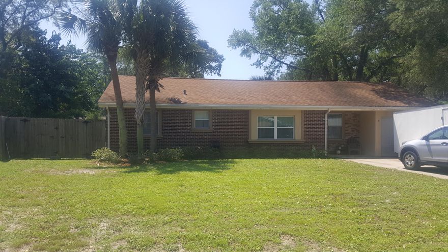 **PLS NOTE - TENANT IN PROPERTY UNTIL SEP 30, 2019** Showings can start June 24! This BEAUTIFUL home is waiting for you!! Tax Appraiser has effective date of 2007 as it has been fully renovated in 2014/2015. Nestled on almost 1/3 acre, this gorgeous home offers you so much!
The exterior is so welcoming with an oversized driveway, stonework on front exterior and nice landscaping. Interior has built in entertainment center/shelving,updated lights, flooring, granite counter tops, stainless appliances, modern fixtures. Two bedrooms have carpet. AND THE BATH!!! This bath is sooo amazing! Check out the oversized walk in glass shower with dual shower heads, granite seating and tiled shelving. The back yard has privacy fencing and a bricked in open patio. WELCOME HOME!