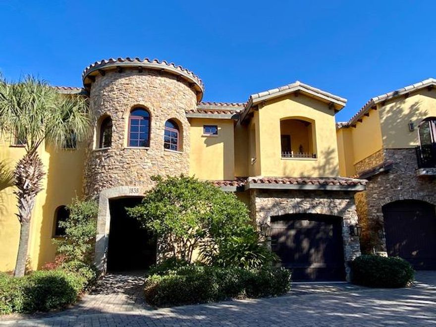 This Tuscan themed Townhome is gorgeous and directly on the Golf Course. This home is large and the interior  boasts custom trim work and upgrades throughout. This one will not last long with inventory this low. Call today for your showing