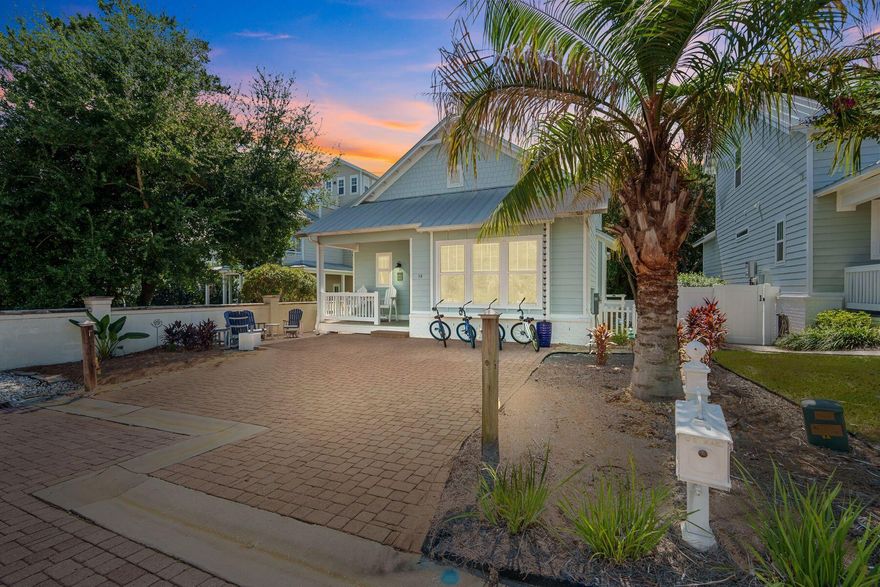 Step inside and be greeted by the essence of refined coastal living. This beautifully appointed three-bedroom, two-and-a-half-bath residence offers a seamless open-concept layout, where the living, dining, and kitchen areas flow effortlessly together perfect for both entertaining and everyday living.The spacious screened-in porch invites quiet mornings and tranquil evenings, complete with comfortable lounge seating and privacy curtains that create a serene outdoor retreat. Beyond, the fenced backyard provides an inviting setting for alfresco dining beneath the stars. Located within Inlet Heights, residents enjoy full access to the Grande Pointe community amenities, including a resort-style pool and a private dock on Lake Powell ideal for paddle boarding, kayaking, or sunset views. Just moments away, the Inlet Beach Regional Accessthe largest and most amenity-rich beach access on 30Aoffers lifeguard-protected shores, restrooms, showers, and convenient parking, all within a quick two-minute drive or 15-minute stroll. Blending comfort, convenience, and coastal sophistication, this home is perfectly suited for full-time living or as an exceptional investment property along Florida's Emerald Coast.