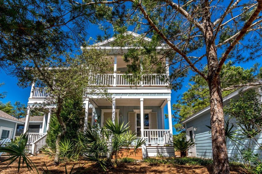 15 Dunetop Terrace is a charming duplex on a quarter acre in Blue Mountain Beach and is comprised of 2 condominiums. Condo Unit B is offered for sale and is move-in ready with fresh paint, carpet and updated lighting. This condo is perfect as a primary or secondary residence or a long-term rental investment with 1724 square feet, 3 bedrooms and 2.5 baths. (3 month minimum rental period) The first floor consists of two decks, 2 living areas, a chef's dream kitchen, with two sinks, granite counters, wine refrigerator, stainless appliances, and spacious dining area with modern lighting. The 2nd floor offers two guest bedrooms sharing a full bath, along with the Master Suite, which has a private deck, walk-in closet, tiled bathroom and walk-in shower. Complete with detached garage, outdoor natural space, and room to add a screened porch or pool. 4 Public Beach accesses are a short walk down County Hwy 83. Blue Mountain Beach has it all, along the bike path: For The Health Of It Grocery store, Gas Station, Ice Cream Shop, an Organic Bakery , and Irish Pub, Pizza, and other fun restaurants.