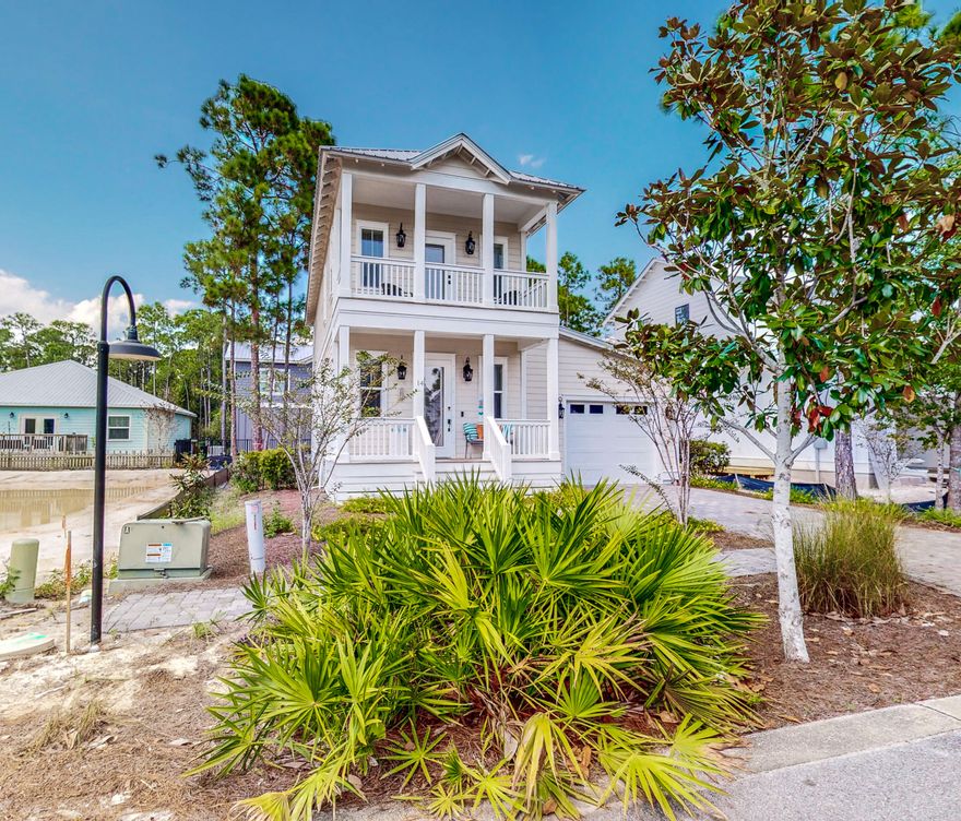 7-12 Month Lease Available!  Furnished or Unfurnished!All we can say is WOW! Welcome to Hidden Grove. A meticulously maintained gated community with elegant community pool. This home features many custom upgrades throughout including, stainless steel appliances, under cabinet lighting, backsplash, granite countertops and a large pantry. The first floor features an open concept living room, dining and kitchen, under stair storage, and bedroom (could be used as office/flex space). The second floor features the master suite with walk out private patio, ensuite bathroom featuring granite countertops, dual vanity and beautifully tiled glass walk-in shower. Additionally, two guest bedrooms with full bathroom. Spend your evenings on one of two patios!