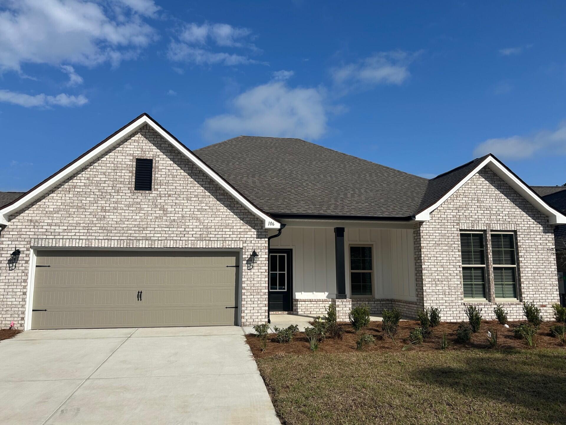 Awesome builder rate, FREE window blinds + choice of 2 FREE: front gutters, fridge, OR smart home package. Restrictions apply.The COMSTOCK III G in Bird Song at Hammock Bay community offers a 4BR, 2BA, open design. Upgrades added (list attached). Features: double vanity, garden tub, separate custom tiled shower, and walk-in closet in master suite, kitchen island, walk-in pantry, boot bench in mudroom, covered front porch and rear patio, walk-in closets, crown molding, recessed lighting, framed mirrors, smart connect WIFI thermostat, smoke/carbon monoxide detectors, landscaping package, architectural 30-year shingles, flood lights, and more!Energy Efficient Features: water heater, kitchen appliance package, vinyl low E windows, and more! Energy Star Partner.