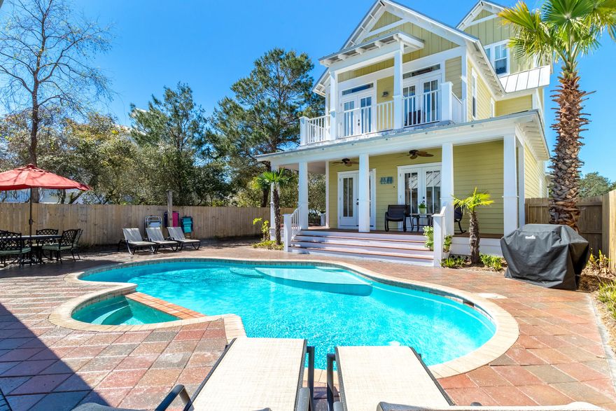 SELLER WILL GUARANTEE $135,000 IN GROSS RENT THE FIRST YEAR. Home had gross rents of $155,000 in 2017, $139,577 in 2018 and $144,000 already booked for 2019 (see documents)! With over 100 5-Star reviews on HomeAway.com (#146609), it's no wonder this home has been recognized as ''Destin Top Vacation Rental'' and ''Award of Excellence'' by Flip Key and Trip Advisor. Home has been meticulously maintained and built to the most stringent requirements, including impact rated doors and windows. Owners recently had the whole exterior painted, did touch up painting on the interior and replastered and retiled the swimming pool! 2 of the 3 HVAC units in the main house have been replaced in the last year