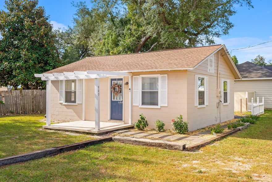 RECENTLY REMODELED, UPGRADES INCLUDE ALL NEW PAINT, ROOF WITH HURRICANE STRAPS. UPDATED LANDSCAPING. LOCATED ON A QUARTER ACRE (+/-) Quick easy walk to the water from this updated and charming brick home in Parker with a newer roof. A large open 1/4-acre lot allows plenty of parking for Boats, RV, guests, pets, Etc. Beautiful tile graces the front porch covered with a wood atrium. New tile flooring, lighting, fans, molding and paint throughout. A separate laundry room along very generous sized bedrooms all accompanied w/ tons of natural light. A wide-open living room attached to the kitchen makes any furniture layout desirable. New gravel in the drive, a wonderful neighborhood and 5 minutes to town or Tyndall Airforce base is 8 minutes away. Incredible opportunity for a vacation or