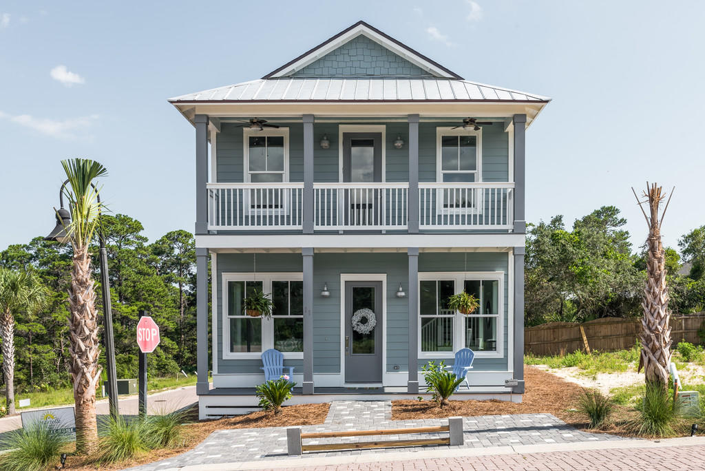 Beautifully new home located in a community off 30A. *BEACH ACCESS COMING ACROSS THE STREET OF COMMUNITY*This home has...Lots Of Parking, Golf Cart Garage, Outdoor Shower, 10ft Ceilings, Frameless Shower, Upgraded Granite, Crowne Molding, Upper And Lower Decks! Walking distance to beach and community pool.Prime location with common space in the back yard and a corner lot.New single family move in ready home. If you ready for you summer place the give us a call at Martelle Homes!Happy Dreaming!