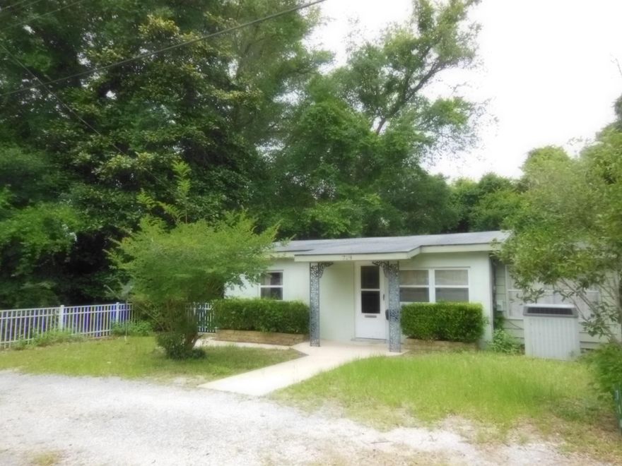 Florida Cottage in the Heart of Niceville. Home was at one time two separate units one up and one down and is now a single family home. Some wiring updates have been made as well as windows. It has Central Heat & air with gas hot water heater. Sprinkler system. Lots of privacy behind the home.