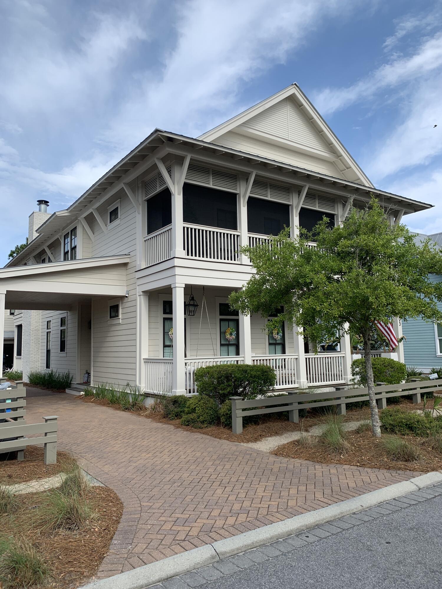 Beautiful custom-built Watercolor home with private pool, 2-car garage and spacious carriage house. Interior details include shiplap, wide plank floors and custom cabinetry. Enjoy several relaxing outdoor porches on both the front and back of the home. Entered for comp purposes only.