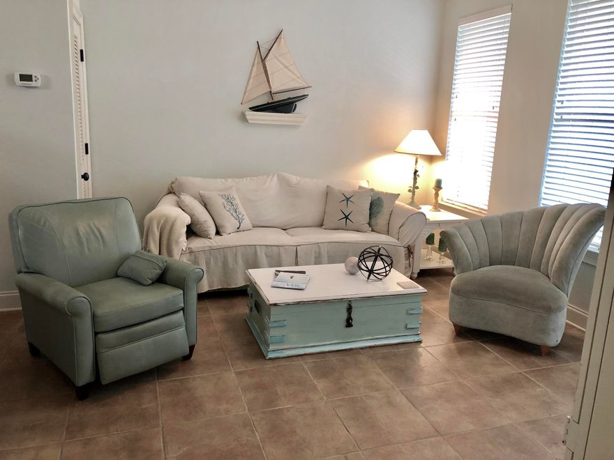 30Affordalble.. Fully Furnished, Updated 2 Bedroom 2 Bath Condo in Topsail Village. Ground floor. Public beach access less than a mile away. Interior features include: Granite counter tops, Modern Wood Cabinets,Newer A.C.(4/16), Fresh Paint and Floors. Washer & Dryer! Turn Key