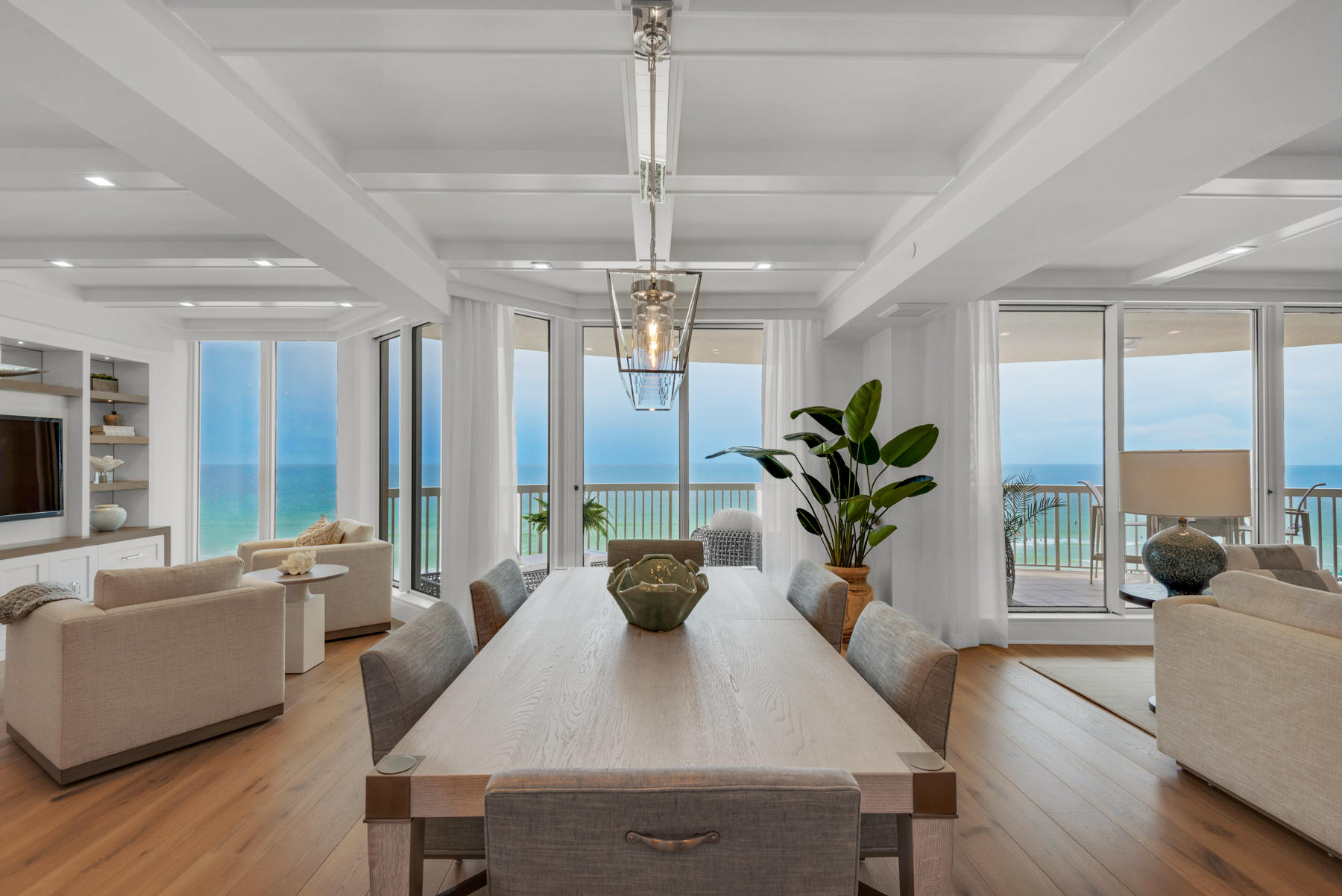 NEW LISTING! Villa 702 of St. Thomas of Silver Shells is a seaside masterpiece, entirely and meticulously renovated resulting in a smart, adaptable floor plan and impeccable finishes that epitomize a presidential suite at a 5-star resort! The exclusive building restricts short term rentals, thereby offering a private getaway for a discerning buyer who is interested in a turnkey, fully furnished, beachfront residence, awaiting immediate use and enjoyment. The 7th floor offers a perfect elevation, high enough to achieve privacy on the expansive, bowfront balcony, yet low enough to enjoy views of the beach, hearing the waves from the Gulf of Mexico breaking into the sparkling white Quartz sands indicative of the Emerald Coast of...