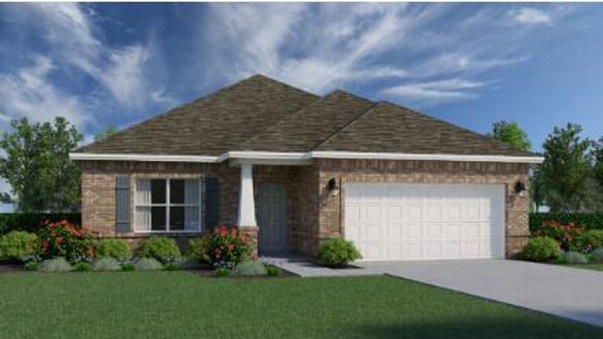 Introducing the Topsail floorplan, a charming and versatile home. With four bedrooms and two baths, it strikes the ideal balance between comfort and practicality. Upon entering, you'll notice the fourth bedroom. Continuing forward, you'll be greeted by an open concept design that seamlessly blends the kitchen, dining area, and great room. The kitchen boasts ample counter space and a delightful island that faces the living area, allowing the family chef to engage in conversations while preparing delicious meals. The combined dining room and great room offer endless possibilities for creative design and accommodate families of any size. For ultimate privacy, the owner's suite is tucked away at the back of the home. It features a generously sized walk-in closet and an ensuite owner's bath, ensuring a tranquil retreat within your own abode. Adjacent to the dining area, you'll discover another retreata full bath and two additional bedrooms, providing a comfortable and convenient space for guests or family members. Abundant space awaits you in the laundry room, complete with a linen closet and an exit to the spacious two-car garage. This thoughtful layout ensures that your everyday tasks are a breeze and offers ample storage for your belongings. Welcome to your new home, the Topsail floorplana well-designed haven that effortlessly combines functionality, style, and comfort to cater to your unique lifestyle and needs.