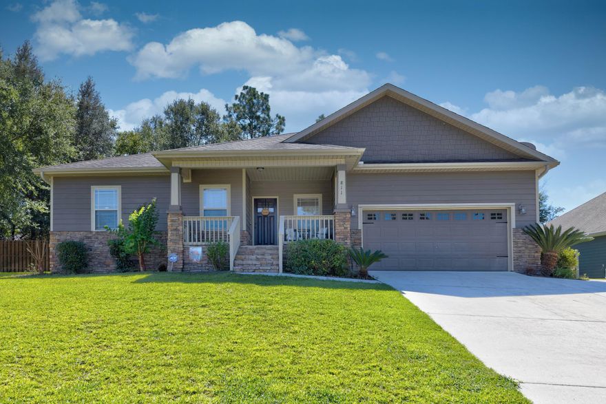Custom built home with tons of high end upgrades.  New water softener has recently been added to the home. Don't miss your chance to see this stunning home in coveted Fox Valley.  As you enter the home the 10' ceilings continue into the kitchen allowing a spacious feeling in the main area.  This 4 bedroom and 3 full bath home includes a home office area. Split floor plan with an open kitchen boast an oversize pantry, all wood cabinets and granite counter tops.  The front porch is covered for additional outdoor enjoyment.  The back porch is covered and screened to allow additional comfort and enjoyment for outdoor entertaining.Buyer to verify all information deemed important to this transaction.