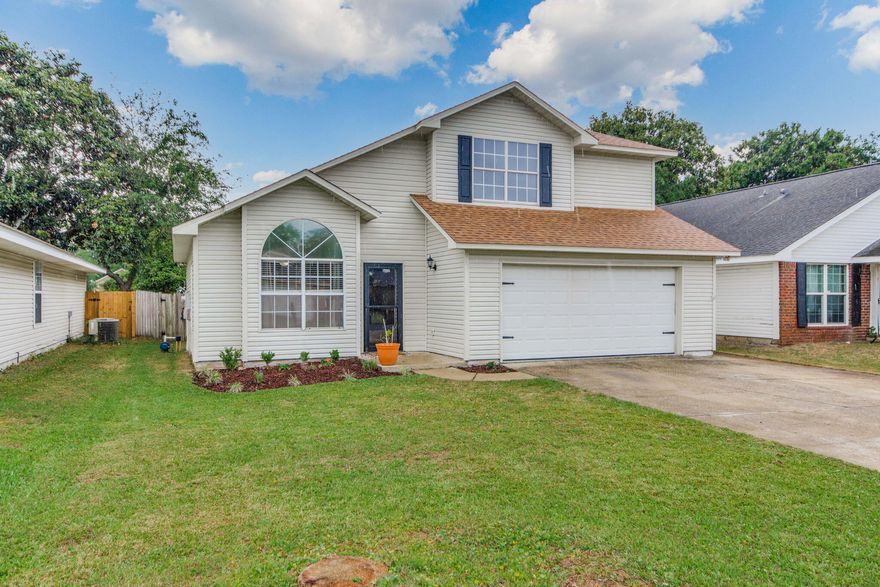 **Open House, Saturday, May 4, from 11 am - 1pm** Discover the perfect blend of charm and coastal living in this move-in ready 4-bedroom,2.5-bath home. The updated kitchen includes granite countertops, stainless steel electric appliances, and an eat-in countertop. The attached diningarea with outdoor access could double as a second living area or playroom with an attached half-bath. The downstairs bedroom off the living areaeasily converts to an office, bonus room, or guest room adding additional flexibility for whatever living situation you have! The upper level featuresthree bedrooms, two of which share a hall bath. The primary suite has large walk-in closet and en-suite bath with dual vanities. The upstairsbathrooms have been updated with coordinating shaker-style