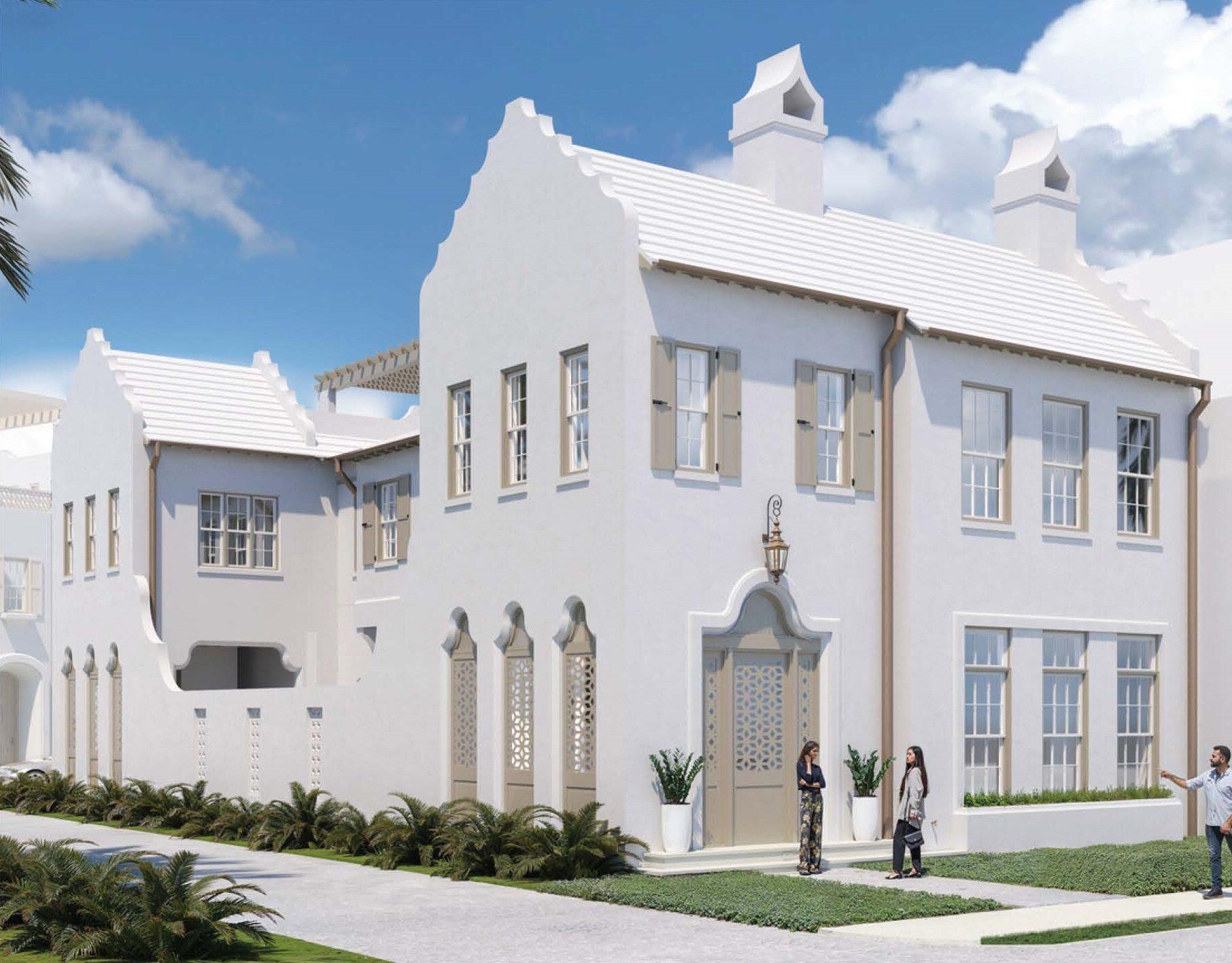 16 Chancery Lane is a south of 30A new construction custom home in Alys Beach designed by Chancey Architecture and built by Arkon. Ideally located, this corner site fronts a park overlooking Sea Garden Street. With 5 bedrooms, a two-car garage, an elevator up to the 3rd floor rooftop terrace, a private courtyard with plunge pool and ample storage throughout this house is well suited for full time living or comfortable getaways to the beach. Venetian plaster and upgraded fixtures, finishes and appliances are found throughout. Buyer may contract with Chancey Interior Design for furnishing and accessories package. House is scheduled to be completed November of 2025.