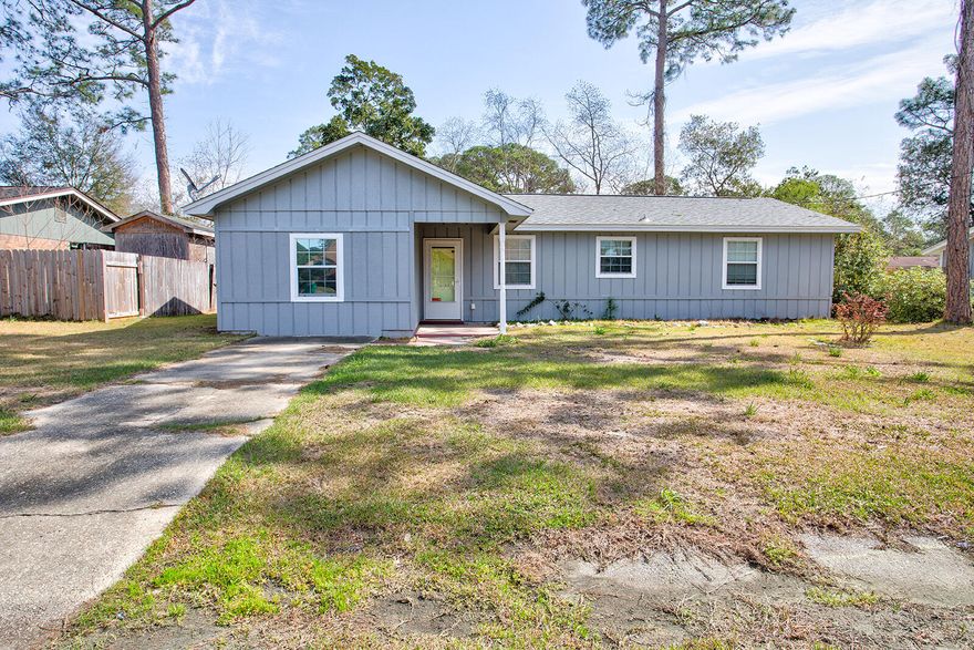 Come check out this charming home, centrally located between Hurlburt Field and Eglin AFB! Featuring a spacious open floor plan with a split bedroom design, this home offers 3 comfortable bedrooms and 2 full bathrooms. The garage has been thoughtfully converted into a versatile bonus space! Step outside to the large fenced-in backyard, offering plenty of room for outdoor activities. Well updated kitchen and more! Schedule a showing today!