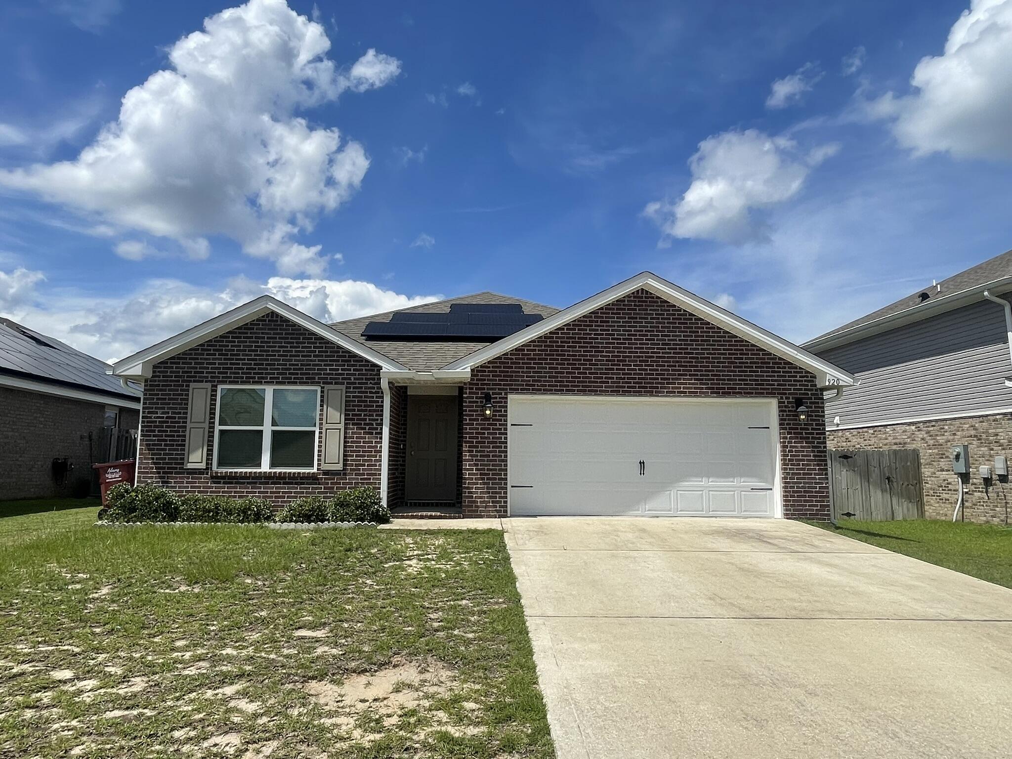 This one story open concept floor plan features 4 bedrooms, 2 baths, covered back porch & 2 car garage. The kitchen features an island, stainless appliances and granite countertops. Opens to the dining and great room w/access to the covered porch. The primary suite is just off the back side of the house & ensuite bath features a separate shower, walk in closet, & dual sinks. Three additional bedrooms and full bath finish out the interior. Enjoy the covered back porch and fenced in back yard.