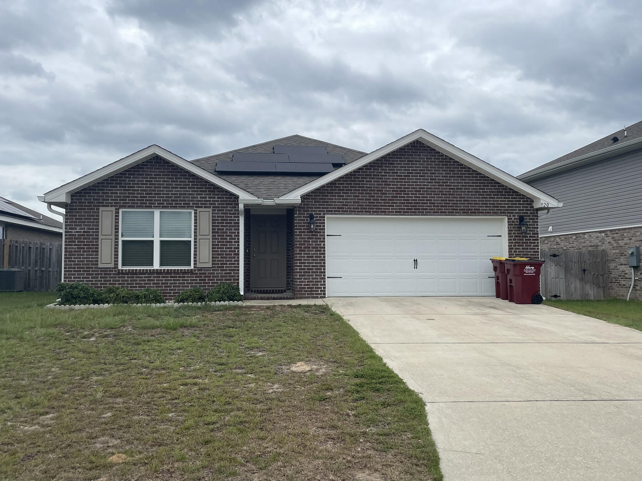This one story open concept floor plan features 4 bedrooms, 2 baths, covered back porch & 2 car garage. The kitchen features an island, stainless appliances and granite countertops. Opens to the dining and great room w/access to the covered porch. The primary suite is just off the back side of the house & ensuite bath features a separate shower, walk in closet, & dual sinks. Three additional bedrooms and full bath finish out the interior. Enjoy the covered back porch and fenced in back yard.