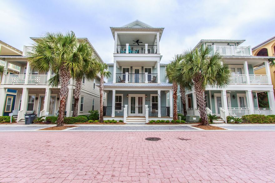 Exceptional custom-built home in Seacrest beach!  This fabulous  home features 2 master suites,  open floorplan with living/dining/kitchen on the main level, large porches for enjoying the summer breeze, single garage, 3rd floor entertainment room and Gulf views!  In total, this home has 4 bedrooms, 4.5 baths and over 2800.sq.ft.  This beautiful 1-owner home on Beach Bike way is a quick stroll to the 12,000 sq.ft. resort-style pool as well as easy walk to the beach!  Positioned on the Western side of the community, you close to Alys Beach where you can enjoy fine dining, coffee & juices and stroll the beautiful tree lined streets.  Home also includes excellent parking with a rear-load lot. Possible 5th bedroom, Great rental & fully booked for summer, generating exceptional revenue.