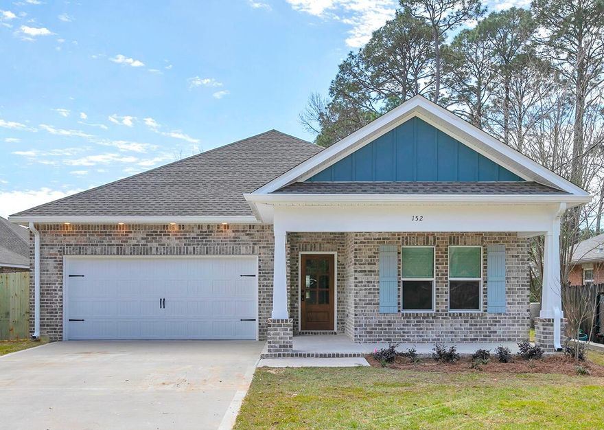 New Construction--MOVE-IN READY! This brand new 5BR/3BA home offers 2,340 SF of thoughtfully designed living space in a central Niceville location with award-winning schools. Enjoy a short commute to Eglin AFB, making it ideal for military families. Step inside to a spacious, light-filled kitchen featuring quartz countertops, a tile backsplash, shaker-style cabinets, an oversized island, and stylish pendant lighting. Tray ceilings, crown molding, and modern hardware add a custom touch throughout. Retreat to the master bath with double vanity, quartz countertops, and a large walk-in shower for ultimate comfort. Natural gas fuels the heat, range, dryer hookup, and tankless water heater for energy efficiency.