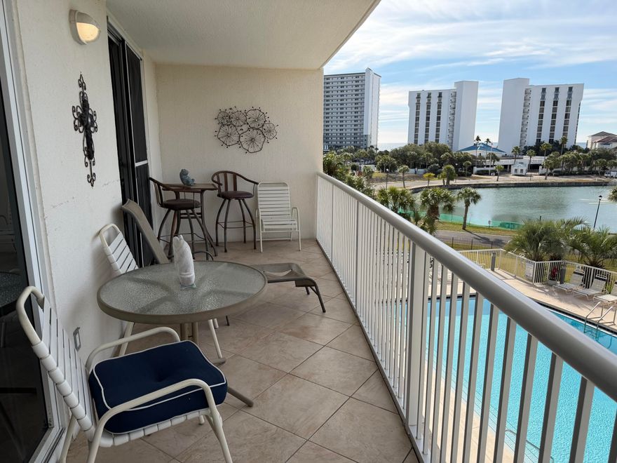 Escape to the beach and endless amenities with Terrace 303. Currently on Pelican Beach rental program. Unit 303 offers deeded access to the gorgeous beaches of Destin. **HVAC replaced in 2024 and hot water heater replaced 2025.** Short drive to Harbor walk for fishing and activities including dining and shopping. Amenities include, a cafe, tiki bar, pickleball, game room, sauna, steam room, gym, 3 pools including a 114ft. zero entry pool on the beach. Very few condos in the heart of Destin offer this many amenities in one location.