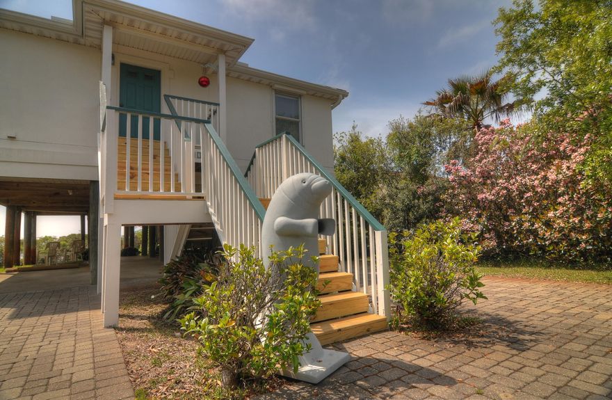 Beautiful waterfront property! Located on the intercoastal waterway in Mary Esther Florida. Make it your permanent residence or vacation home. Water views from most all windows. Gulf views from the second floor. Can be completely secured in minutes with all roll down shutters on virtually every window and door. Completely furnished with just a few items excluded. Metal roof on both the main house and boat house with commercial grade connections. Property is pet friendly with invisible fence for letting your four legged friends roam free. Heavy duty french doors on both levels. Huge amount of balcony square footage on both living area floors.