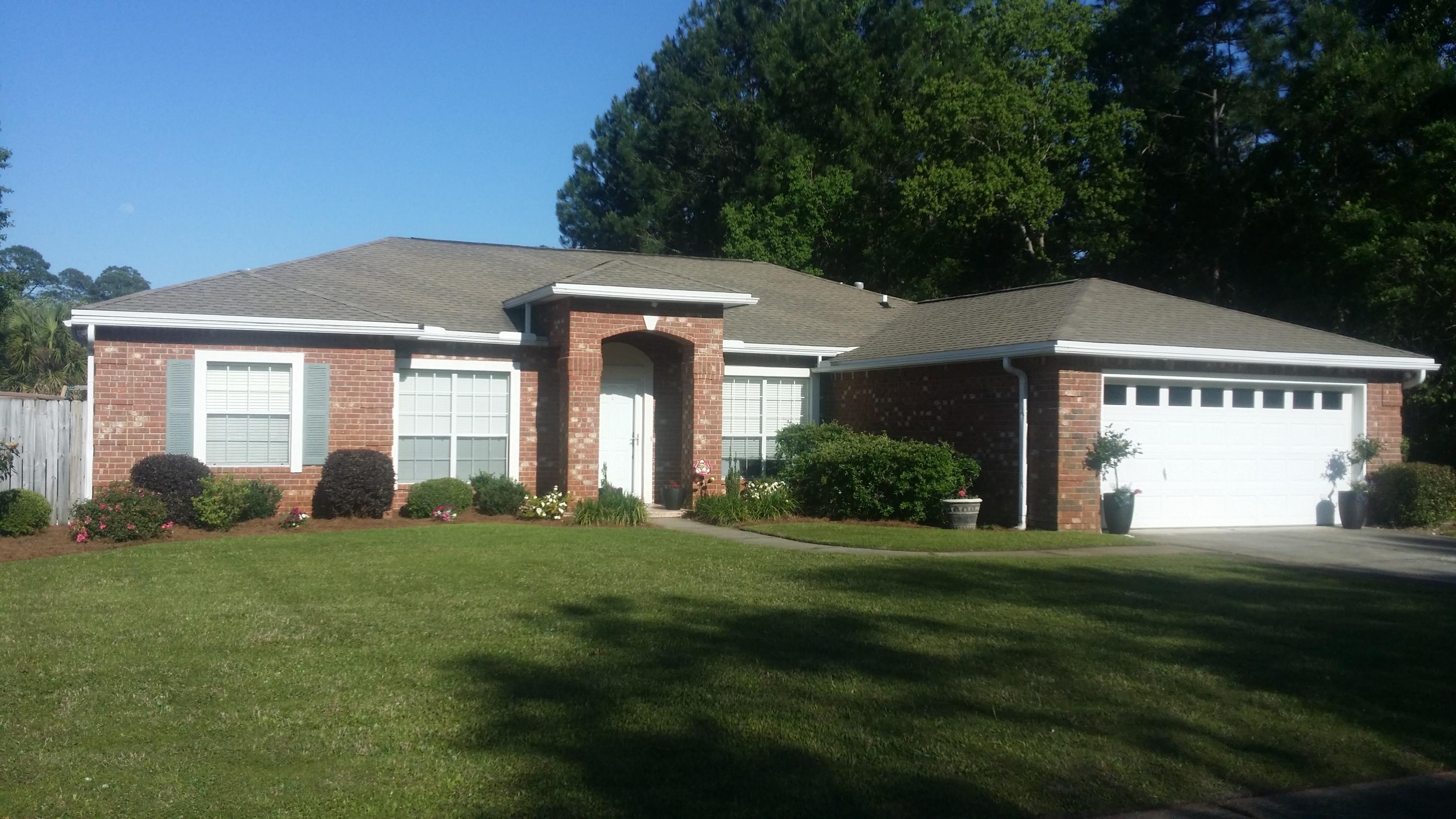 A great place to call home! Lovely 4 bed/2 bath home on a wooded cul-de-sac: heated gunite pool/spa for year round fun, pergola covered patio, 2 gas lines for grill, fire pit; screened porch, high end play set, light airy great room with gas fireplace, roomy eat-in kitchen with custom cabinets, dining room, split floor plan, large master suite with 2 walk-in closets (French doors to the pool) + more--all on one floor, in a fun community-spirited centrally located neighborhood. New in past 2 years: HVAC system, gas pool heater, chlorinator, tubing, valves, sand; flood lights, hard-wired smoke alarms, paint, pool-pet-kid friendly flooring in common areas, termite baiting system. 30 yr roof in 2005. Buyer to verify all info. Porch TV & surround sound are as is. HOME WARRANTY MORE PIX SOON
