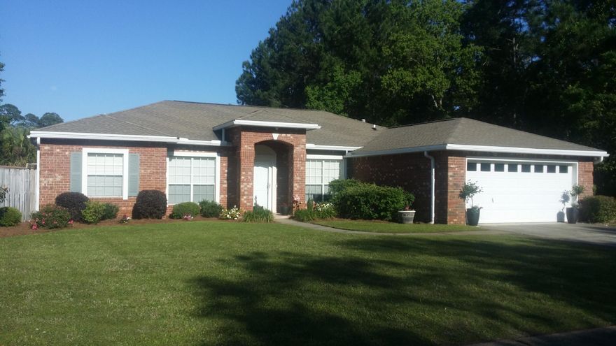 A great place to call home! Lovely 4 bed/2 bath home on a wooded cul-de-sac: heated gunite pool/spa for year round fun, pergola covered patio, 2 gas lines for grill, fire pit; screened porch, high end play set, light airy great room with gas fireplace, roomy eat-in kitchen with custom cabinets, dining room, split floor plan, large master suite with 2 walk-in closets (French doors to the pool) + more--all on one floor, in a fun community-spirited centrally located neighborhood. New in past 2 years: HVAC system, gas pool heater, chlorinator, tubing, valves, sand; flood lights, hard-wired smoke alarms, paint, pool-pet-kid friendly flooring in common areas, termite baiting system. 30 yr roof in 2005. Buyer to verify all info. Porch TV & surround sound are as is. HOME WARRANTY MORE PIX SOON